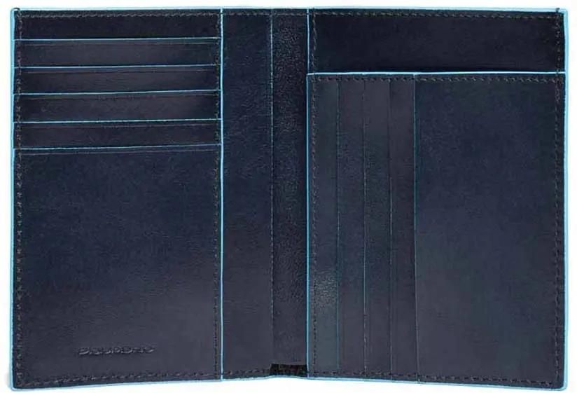 Кошелек мужской Piquadro Blue Square, кожа натуральная, темно-синий [pu1393b2r/blu2]